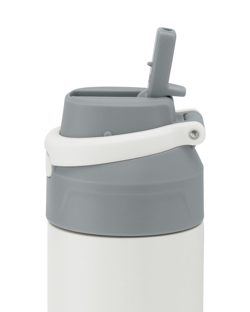 Custom 24 oz Dahlia Recycled Stainless Steel Vacuum Tumbler with Flip Straw - 3
