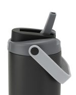 Custom 30 oz Lily Recycled Stainless Steel Vacuum Tumbler with Flip Straw and Top Handle - 3