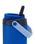 Custom 30 oz Lily Recycled Stainless Steel Vacuum Tumbler with Flip Straw and Top Handle - 5