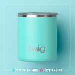 Custom 12 oz SWIG® Golf Ball Stainless Steel Insulated Lowball Tumbler - 3