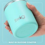 Custom 12 oz SWIG® Golf Ball Stainless Steel Insulated Lowball Tumbler - 5