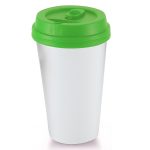 Custom 16 Oz. Biodegradable Tumbler- Gift Boxed w/8 Oz. Hot Chocolate Mix - 9