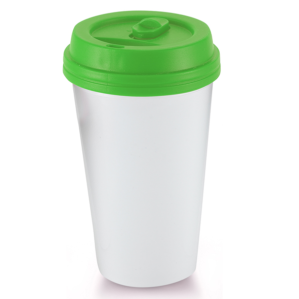 Custom 16 Oz. Biodegradable Tumbler- Gift Boxed w/8 Oz. Hot Chocolate Mix - 9