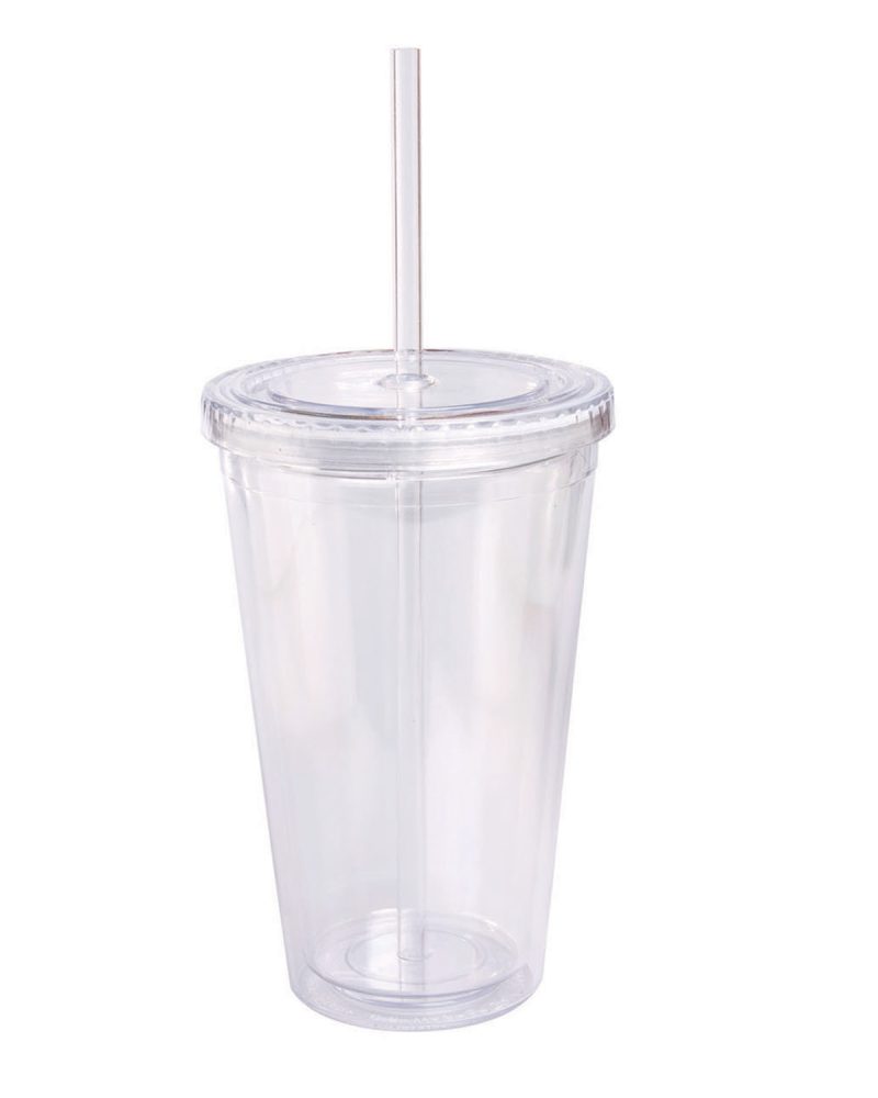 Custom 16 oz Double Wall Cool Acrylic Tumbler - 1