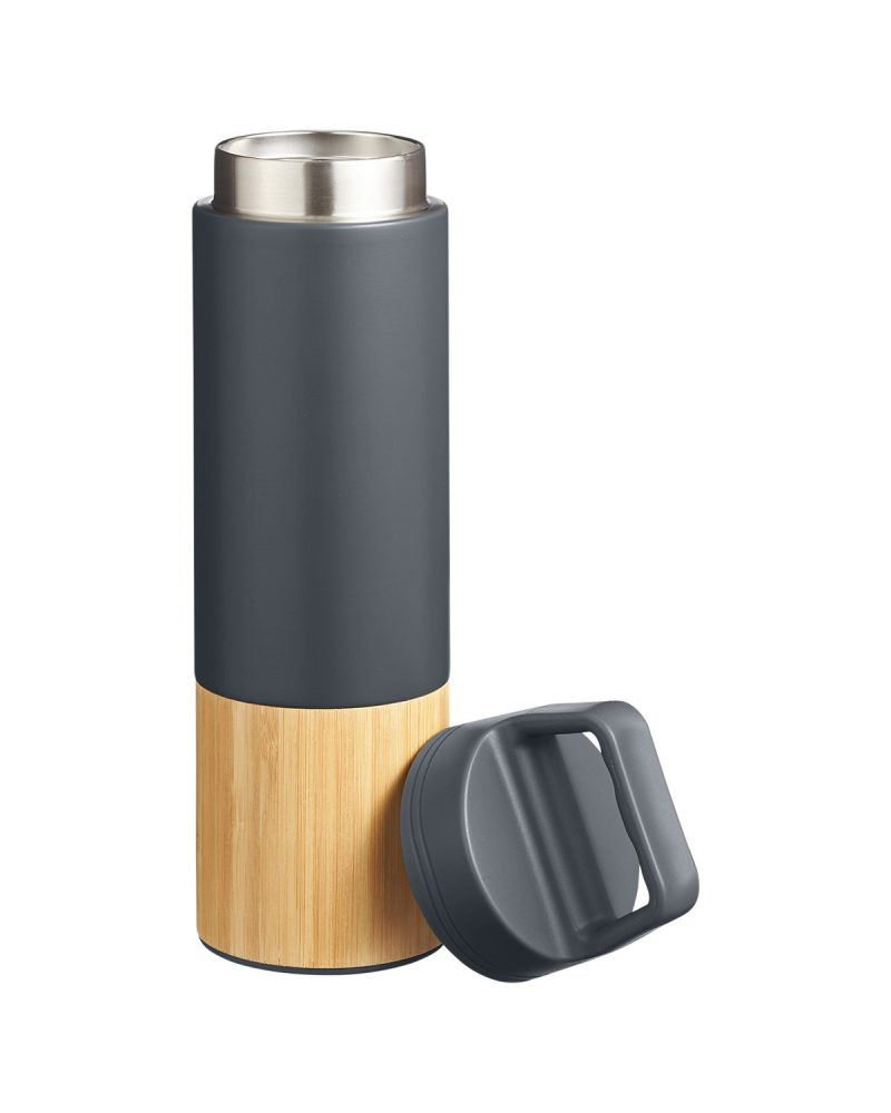 Custom 20 oz Tao Bamboo Vacuum Insulated Stainless Steel Bottle - 2