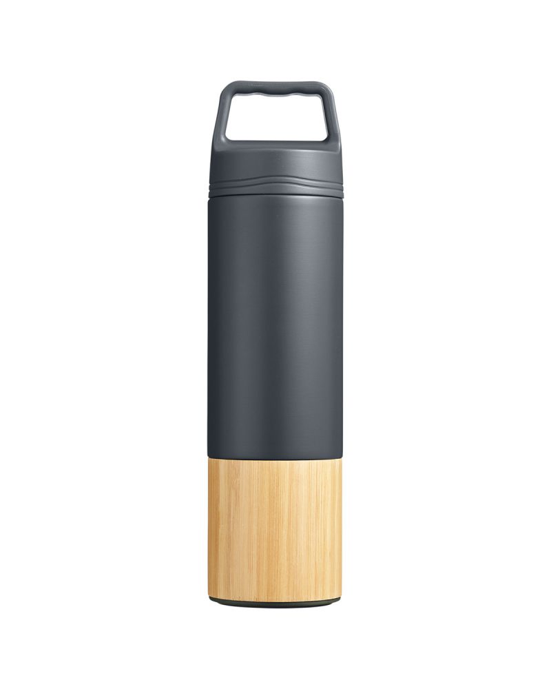 Custom 20 oz Tao Bamboo Vacuum Insulated Stainless Steel Bottle - 3