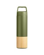 Custom 20 oz Tao Bamboo Vacuum Insulated Stainless Steel Bottle - 5