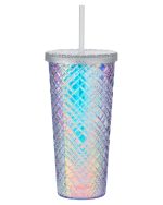 Custom 22 oz Sparkle Straw Tumbler - 3