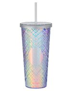 Custom 22 oz Sparkle Straw Tumbler - 4