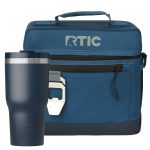 Custom 30 oz RTIC® Essential Tumbler & 8-Can Soft Pack Cooler Gift Set - 7