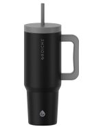 Custom 40 oz Aspen Vacuum Insulated Stainless Steel Tumbler With Handle - 5