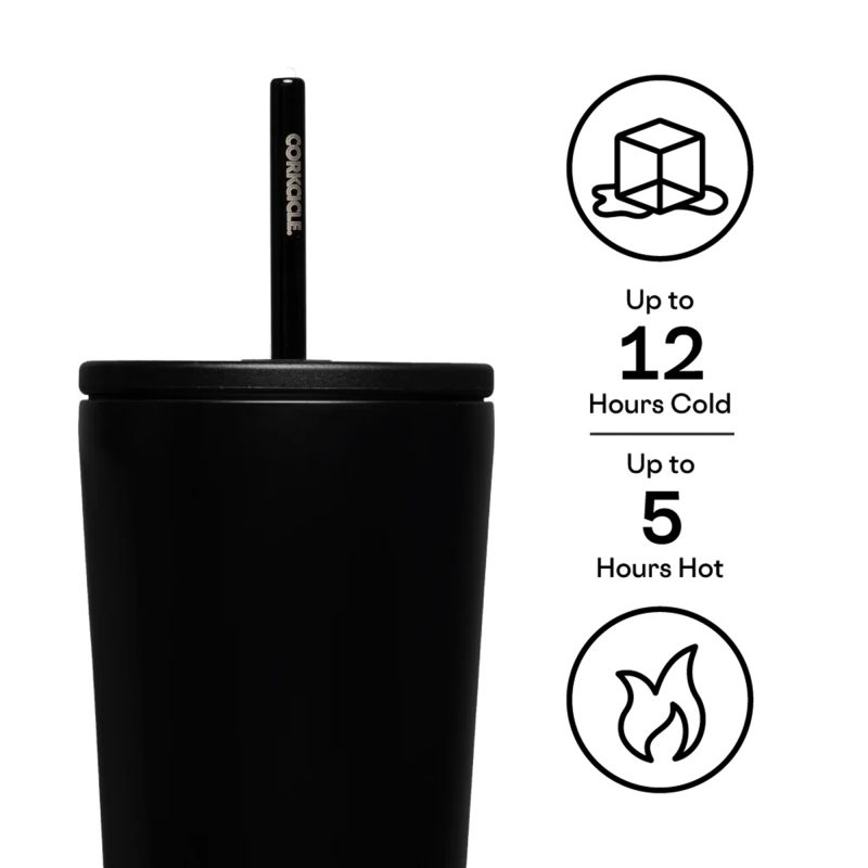 Custom CORKCICLE® Cold Cup - 24 Oz. - Matte Black - 3