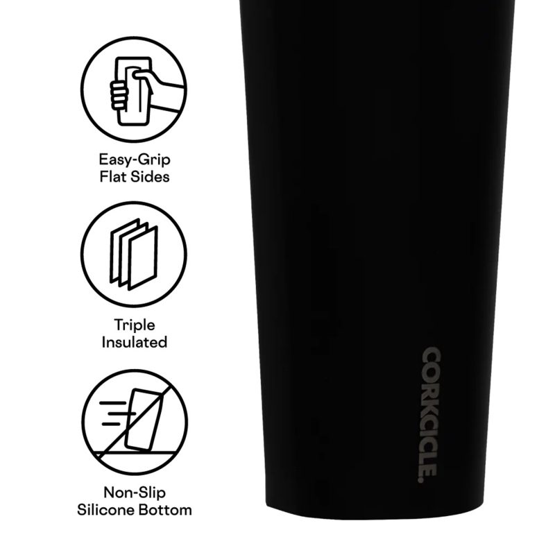 Custom CORKCICLE® Cold Cup - 24 Oz. - Matte Black - 4