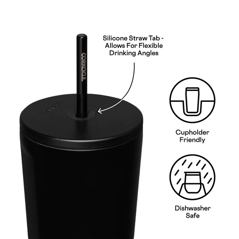 Custom CORKCICLE® Cold Cup - 24 Oz. - Matte Black - 5
