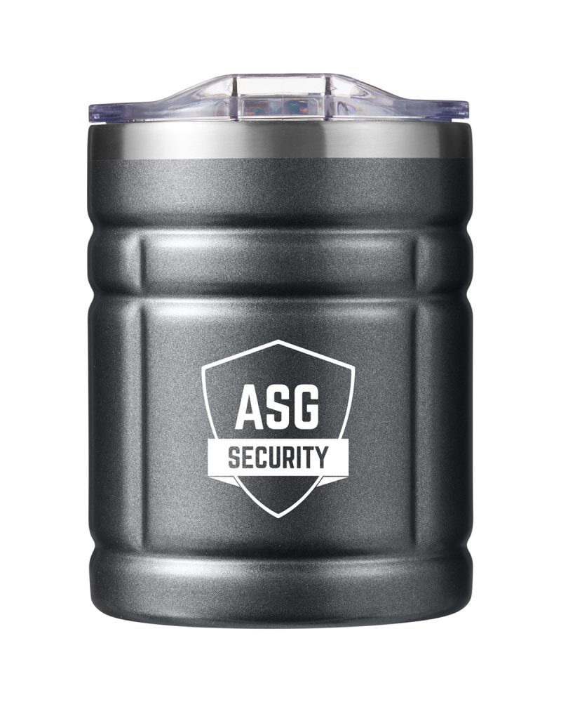 Custom Campfire 12 oz Grid Stainless Steel Tumbler