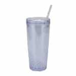 Custom Clio 20 oz Recycled Acrylic Straw Tumbler - 2