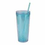 Custom Clio 20 oz Recycled Acrylic Straw Tumbler - 5