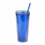 Custom Clio 20 oz Recycled Acrylic Straw Tumbler - 6