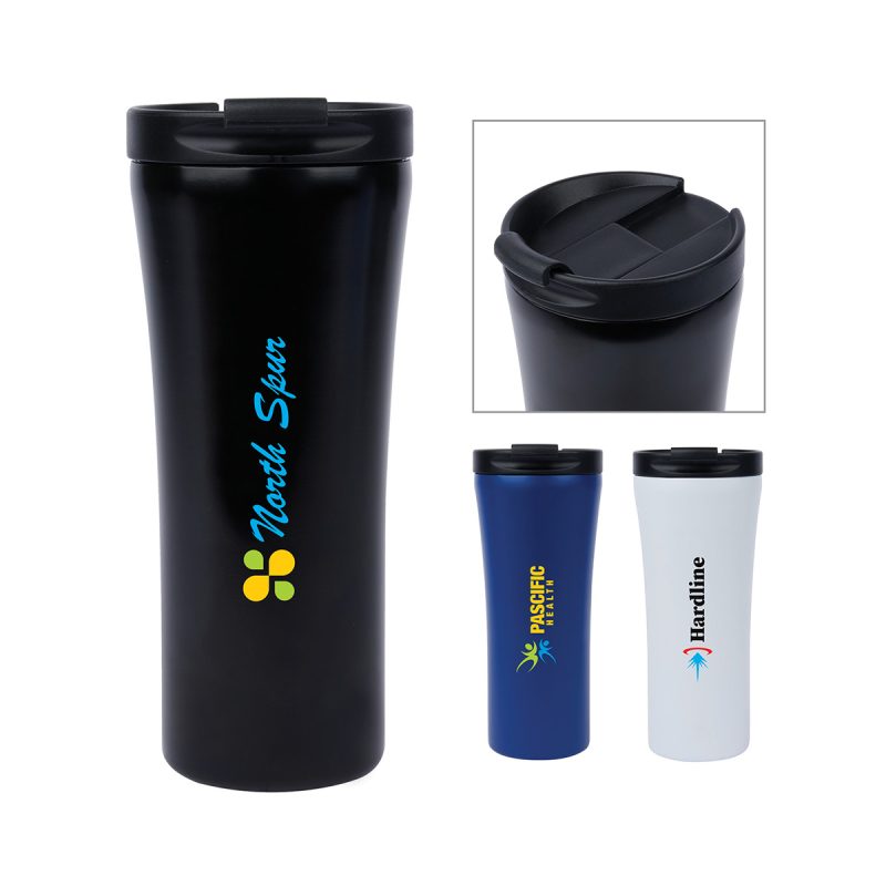 Conrad-16-oz-Double-Wall-Steel-Vacuum-Travel-Tumbler-KM6419 Custom Conrad 16 oz. Double Wall Steel Vacuum Travel Tumbler