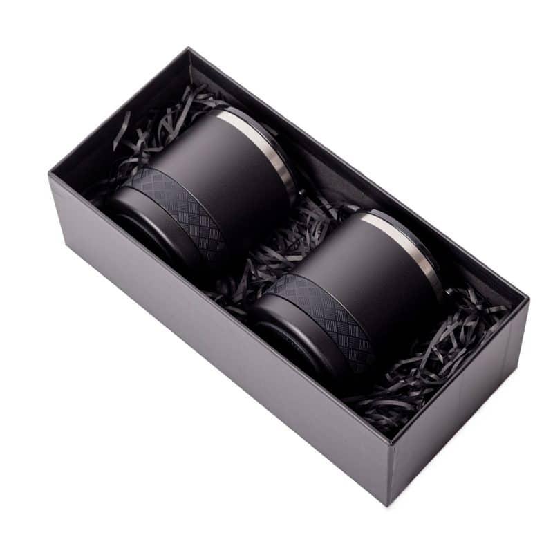 Custom Elemental® 10oz Lowball Tumbler Slim Box Gift Set - Vacuum Insulated - 1