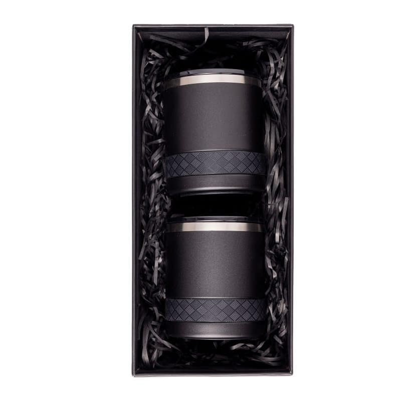 Custom Elemental® 10oz Lowball Tumbler Slim Box Gift Set - Vacuum Insulated - 3