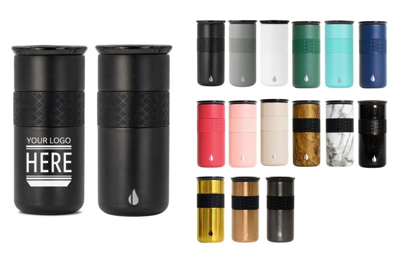 Custom Elemental® Artisan 16oz Stainless Steel Tumbler with Ceramic Lid
