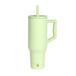 Custom Elemental® Commuter 40oz Stainless Steel Tumbler with Handle and Straw - 9