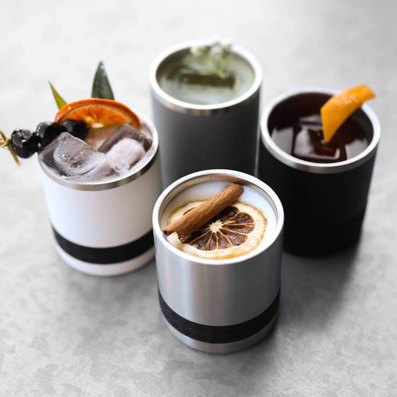 Custom Elemental® Recess Lowball 10oz Stainless Steel Tumbler with Shatter-free Lid - 2