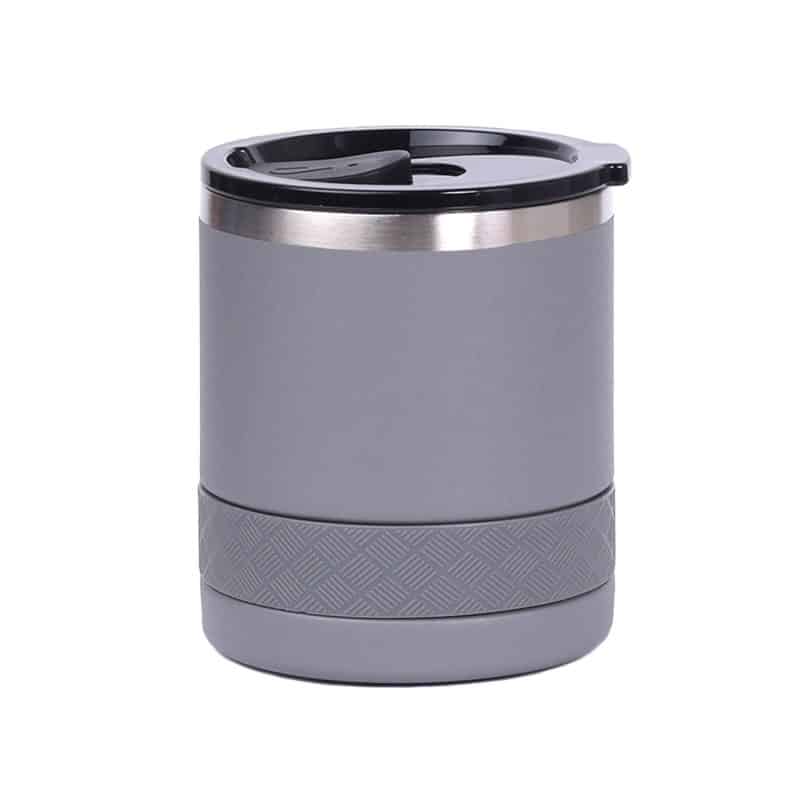 Custom Elemental® Recess Lowball 10oz Stainless Steel Tumbler with Shatter-free Lid - 4