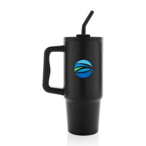 Custom Embrace Deluxe Recycled Stainless Steel Tumbler 900ml - Black