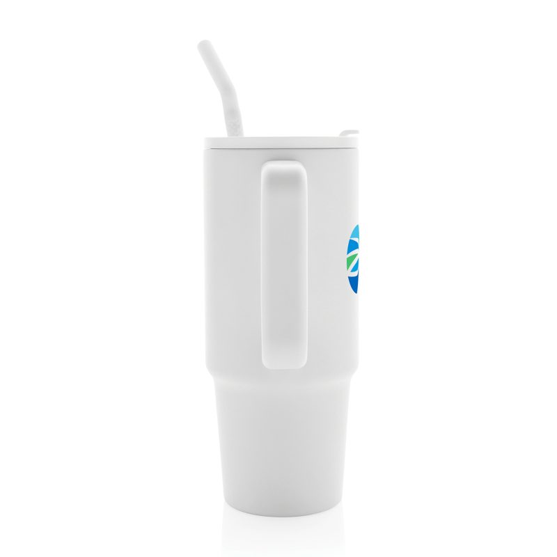 Custom Embrace Deluxe Recycled Stainless Steel Tumbler 900ml - White - 4
