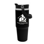 Custom Garyline® Bravo Stainless Steel Bottle with 2-in-1 Flip-Straw Lid - 30 oz.