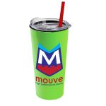 Custom Garyline® Roadmaster Travel Tumbler with Slider Lid and Straw - 18 oz. - 5