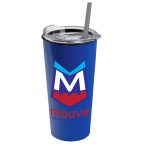 Custom Garyline® Roadmaster Travel Tumbler with Slider Lid and Straw - 18 oz. - 8