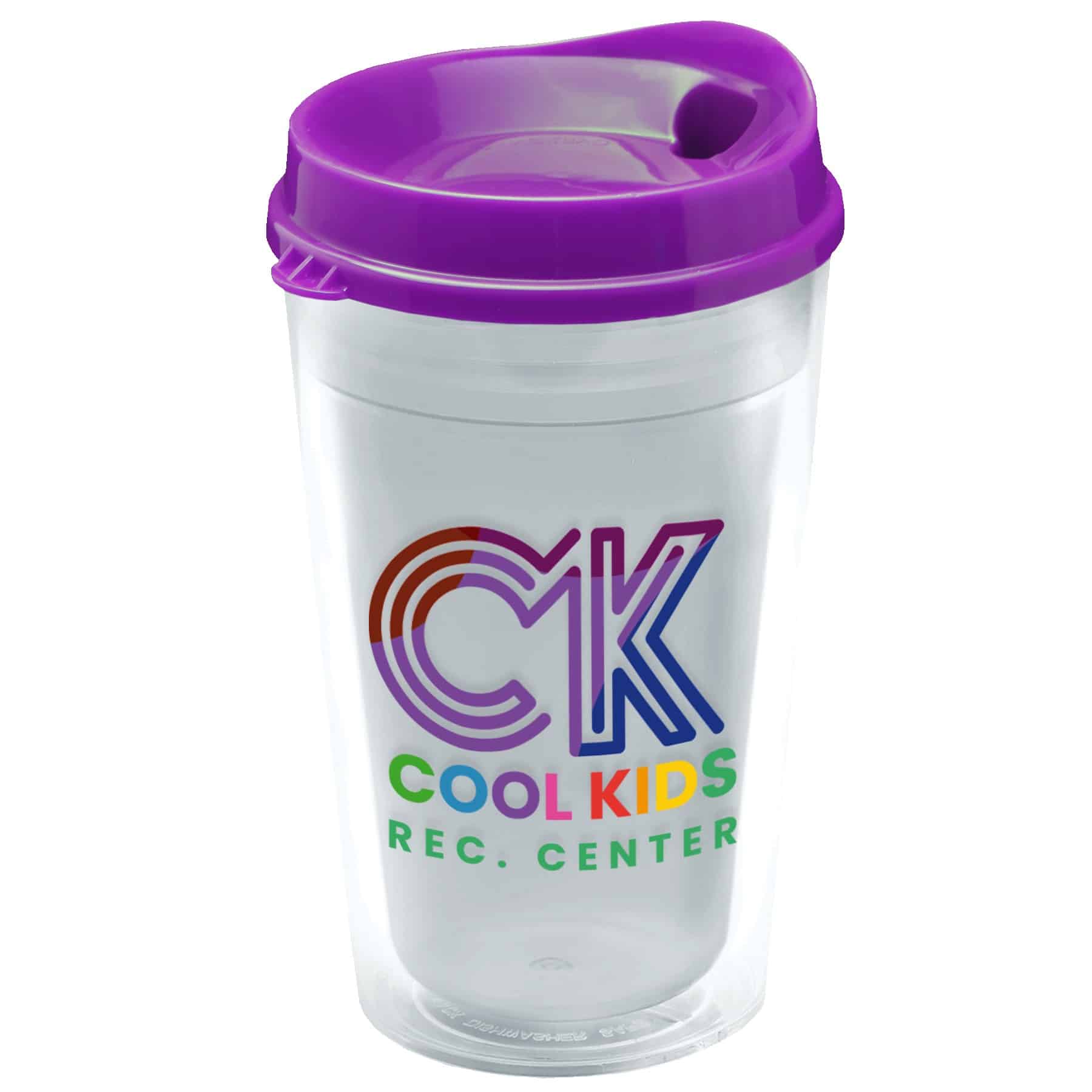 Custom Garyline® Transparent Tumbler with Sip Lid - 16 oz. - 1