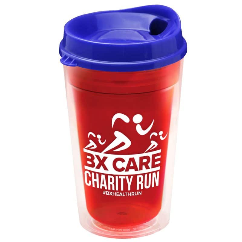 Custom Garyline® Transparent Tumbler with Sip Lid - 16 oz. - 8