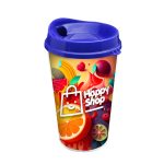 Custom Garyline® Transparent Tumbler with Sip Lid and Full-Color Paper Insert - 16 oz. - 6