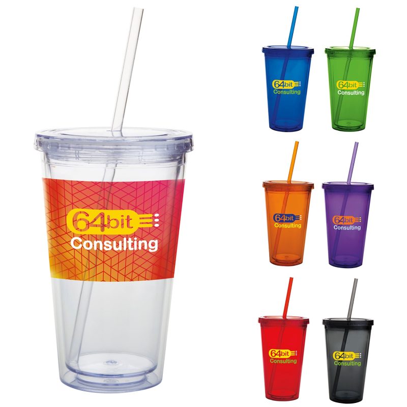 Custom Good Value™ Double Wall Acrylic Tumbler - 18 oz.