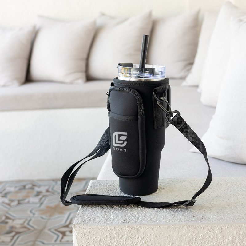 Custom Intrepid 40 Oz. Tumbler Rpet Sling With Pouch - 4