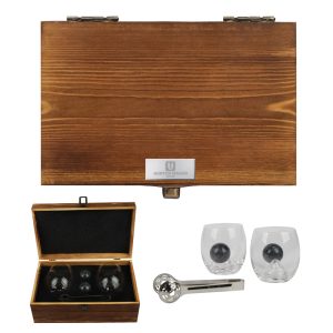 Custom Nicolas 5-Piece Rolling Whiskey Glasses Set