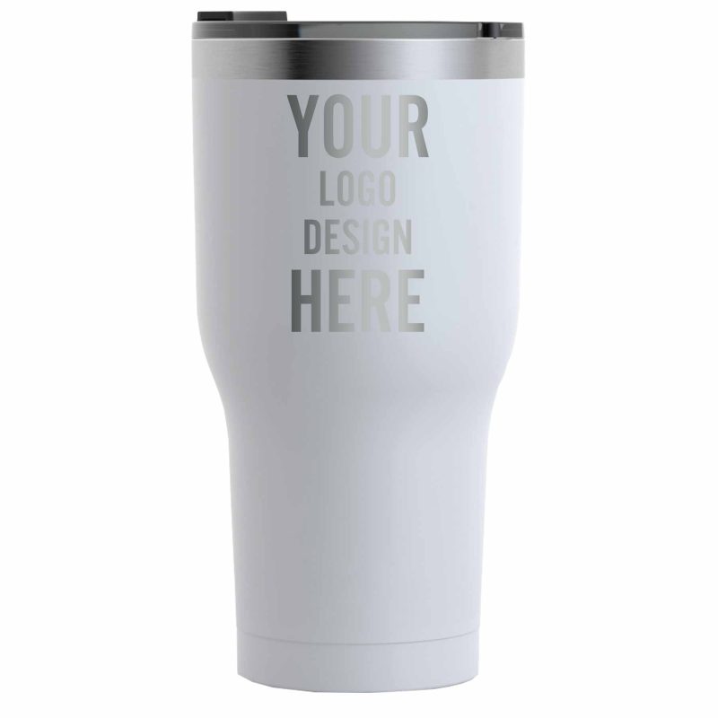 Custom Personalized Laser Engraved RTIC 30 oz Insulated Tumbler - Powder Coated- Closeout - 8