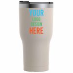 Custom Personalized Laser Engraved RTIC 30 oz Insulated Tumbler - Powder Coated- Closeout - 9