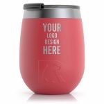 Custom Personalized RTIC 10 oz Wine Tumbler - Powder Coated - Closeout - 3