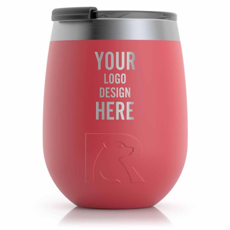 Custom Personalized RTIC 10 oz Wine Tumbler - Powder Coated - Closeout - 3