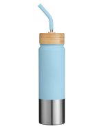 Custom Playa 24 oz Stainless Steel Tumbler With Bamboo Lid - 4