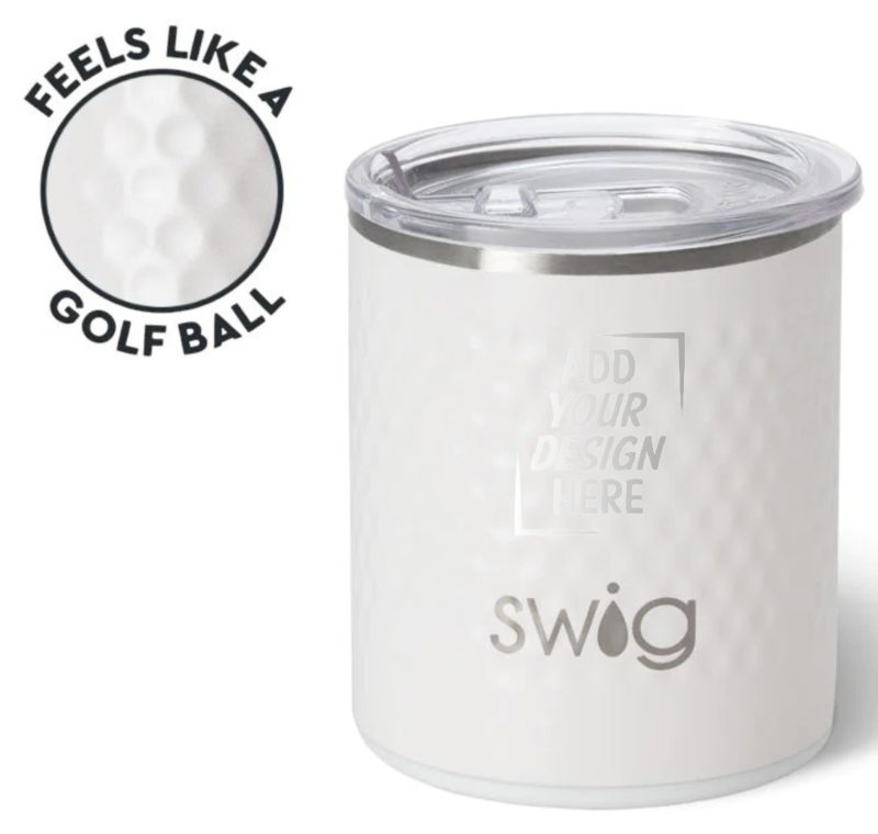 Custom Swig Golfball Lowball Tumbler 12oz
