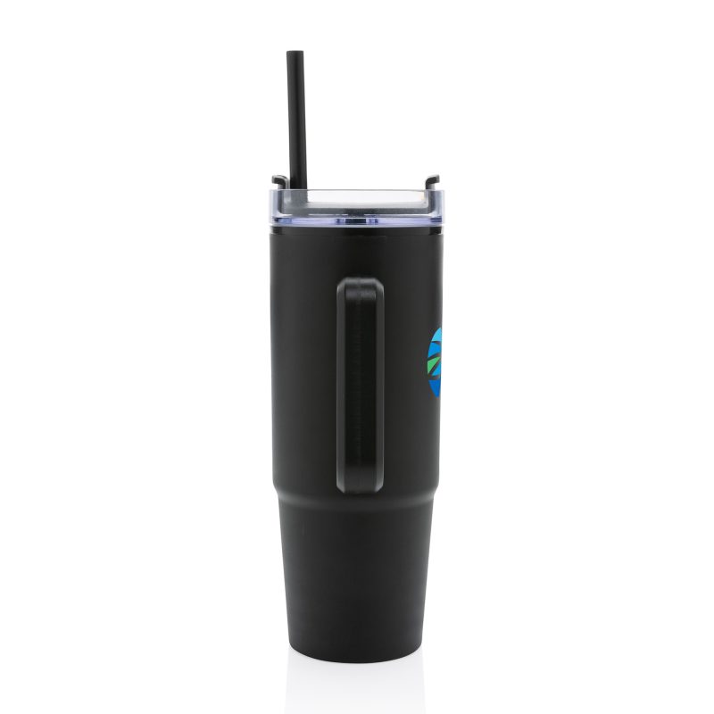 Custom Tana Plastic Tumbler with Handle 900ML - Black - 4