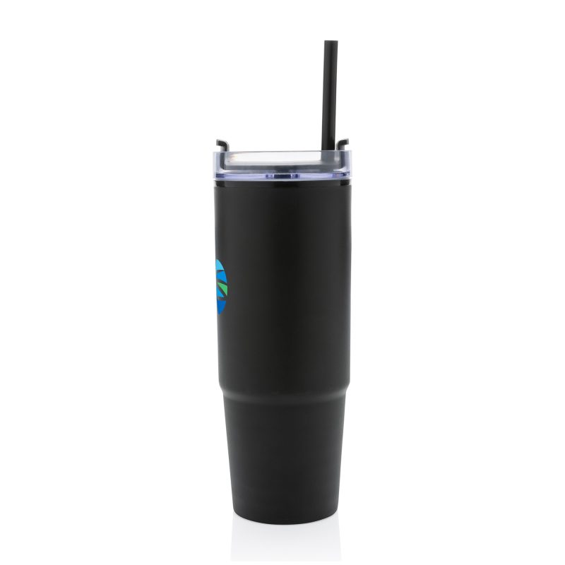 Custom Tana Plastic Tumbler with Handle 900ML - Black - 5