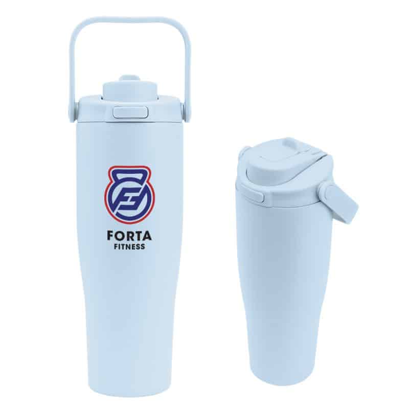 Custom 30 Oz. Denali Sip & Chug Recycled Stainless Steel Tumbler - 6