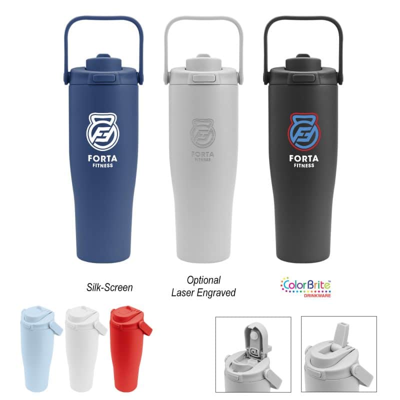Custom 30 Oz. Denali Sip & Chug Recycled Stainless Steel Tumbler
